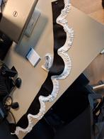 Raamband zwart alkatara witte vanjers, Ophalen of Verzenden, Overige merken