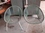 2 tuinstoelen, Ophalen, Gebruikt, Kunststof