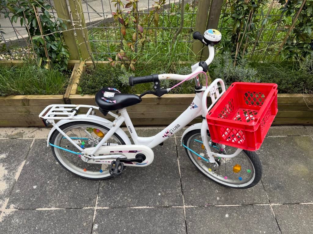Kinderfiets, Fietsen en Brommers, Fietsen | Meisjes, Ophalen, Zo goed als nieuw, 16 inch