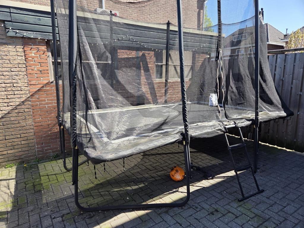 Trampoline, Kinderen en Baby's, Speelgoed | Buiten | Trampolines, Ophalen, Gebruikt