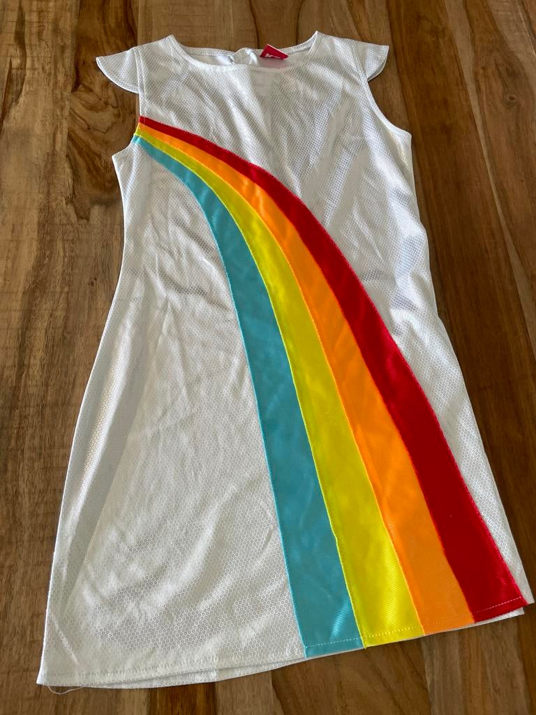 K3 regenboog jurkje maat 134, Kinderen en Baby's, Carnavalskleding en Verkleedspullen, Ophalen of Verzenden, Gebruikt, 134 t/m 140