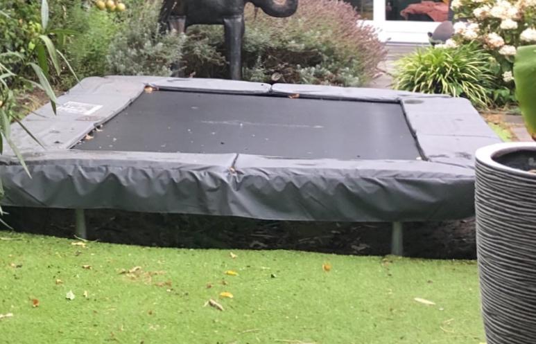 Tranpoline rand 214x305 magic jump grey, Ophalen, Zo goed als nieuw