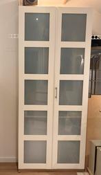 IKEA Pax kast met Bergsbo deuren, eikeneffect/frosted glas, Ophalen, Gebruikt, 200 cm of meer, 50 tot 100 cm