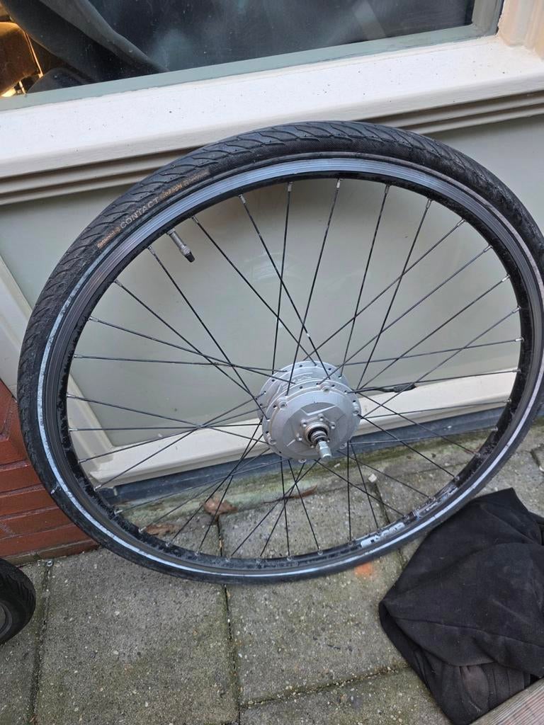 Multicycle voorwielmotor 6 pins 28 inch 33v, Fietsen en Brommers, Fietsonderdelen, Ophalen, Motor