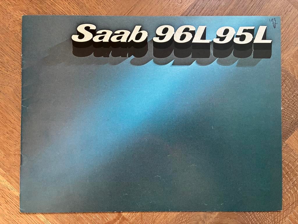 Saab 95 / 96 L brochure modeljaar 1977, Ophalen of Verzenden, Zo goed als nieuw, Overige merken