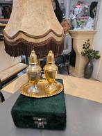 Vintage peper - zoutstelletje messing, Ophalen of Verzenden