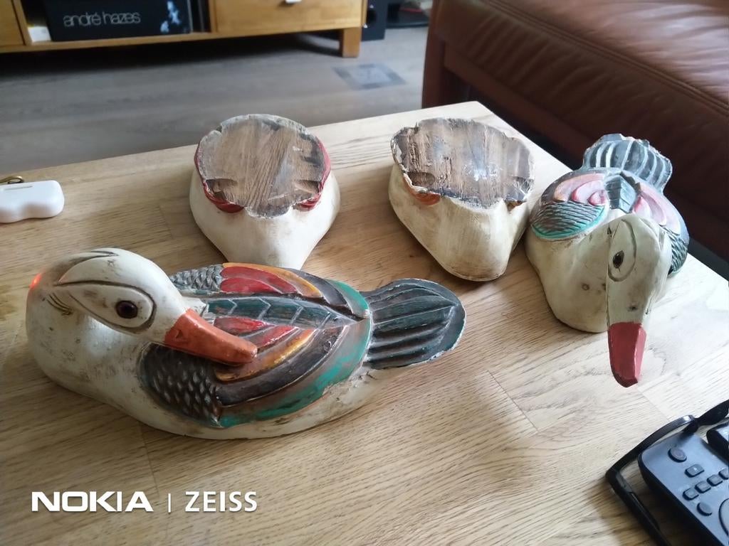 Mooie houten eenden bieden vanaf €15, Dieren en Toebehoren, Reptielen en Amfibieën