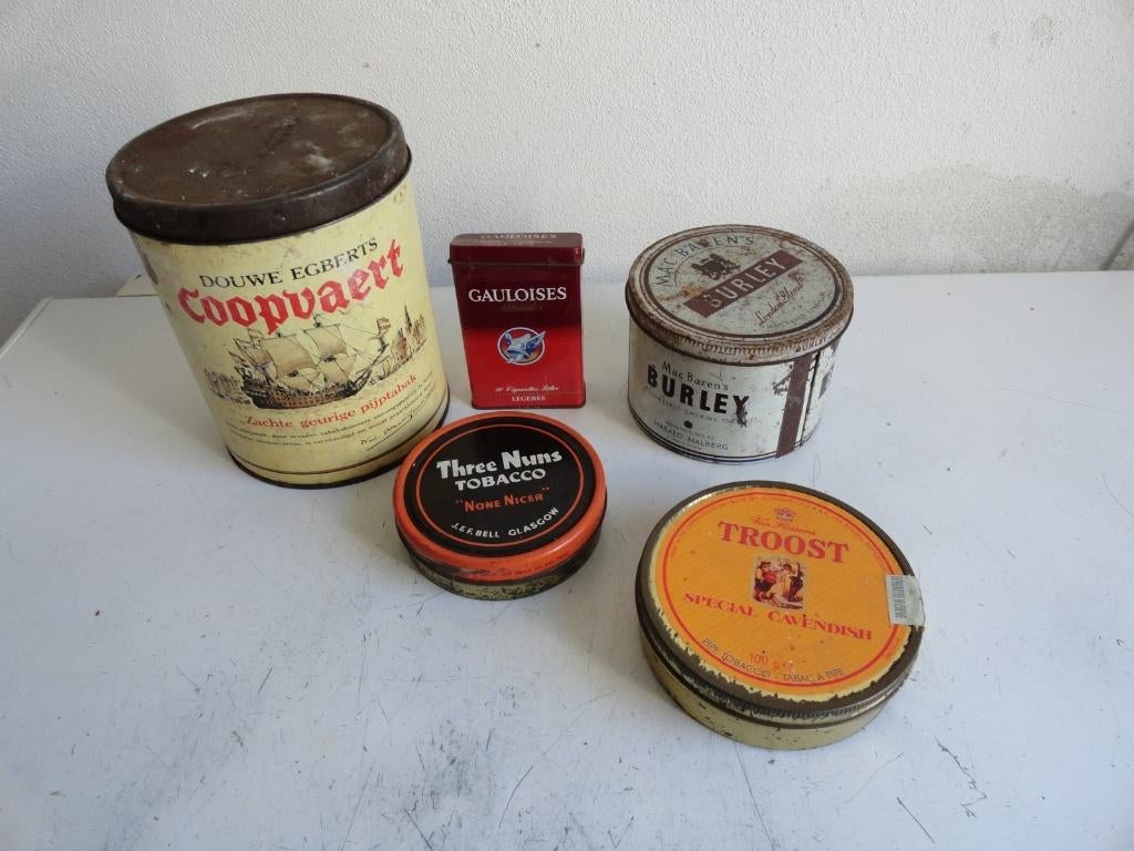 Sigarendoosjes en sigarenbussen, antiek, hele serie, Ophalen of Verzenden