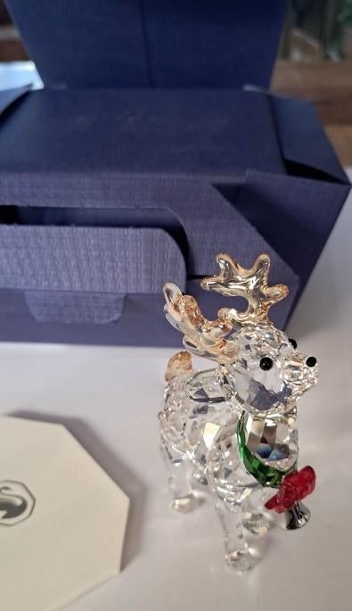 Swarovski rendier van de kerstman, Ophalen of Verzenden, Zo goed als nieuw, Figuurtje