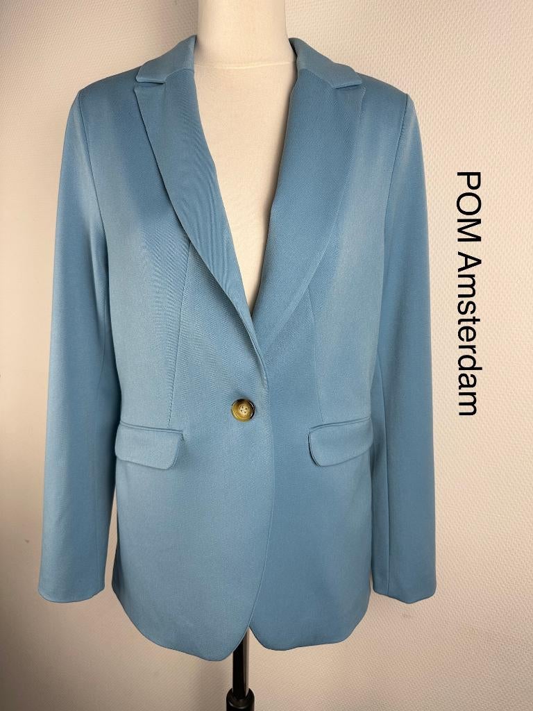 POM Amsterdam Blazer  (mt: 36) 15,4/9661, POM Amsterdam, Blauw, POM Amsterdam, Ophalen of Verzenden