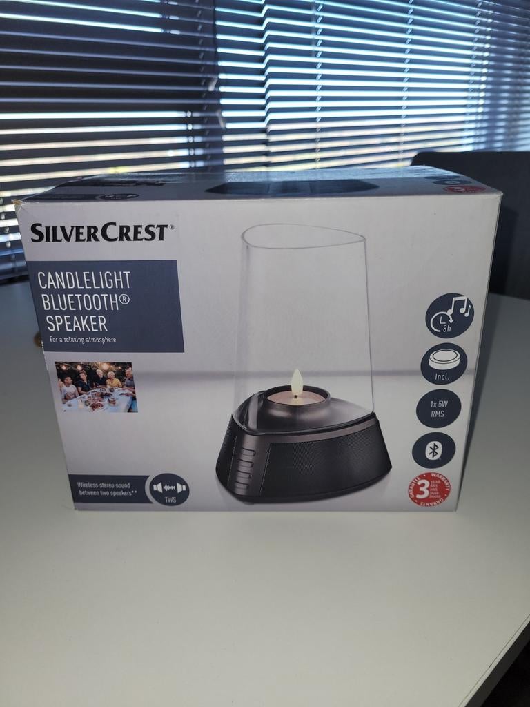 SilverCrest Candlelight Bluetooth Speaker - Nieuw in doos, Overige merken, Overige typen, Nieuw, Ophalen of Verzenden