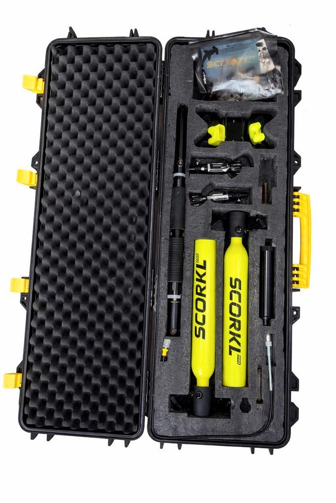 SCORKL PRO Mini Duikset – Compleet + Hardcase, Watersport en Boten, Duiken, Zo goed als nieuw, Ophalen of Verzenden