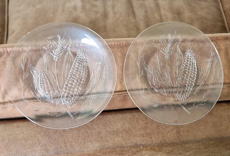 Set Vintage Glasborden Kaija Aarikka Humppila Finland, Ophalen of Verzenden