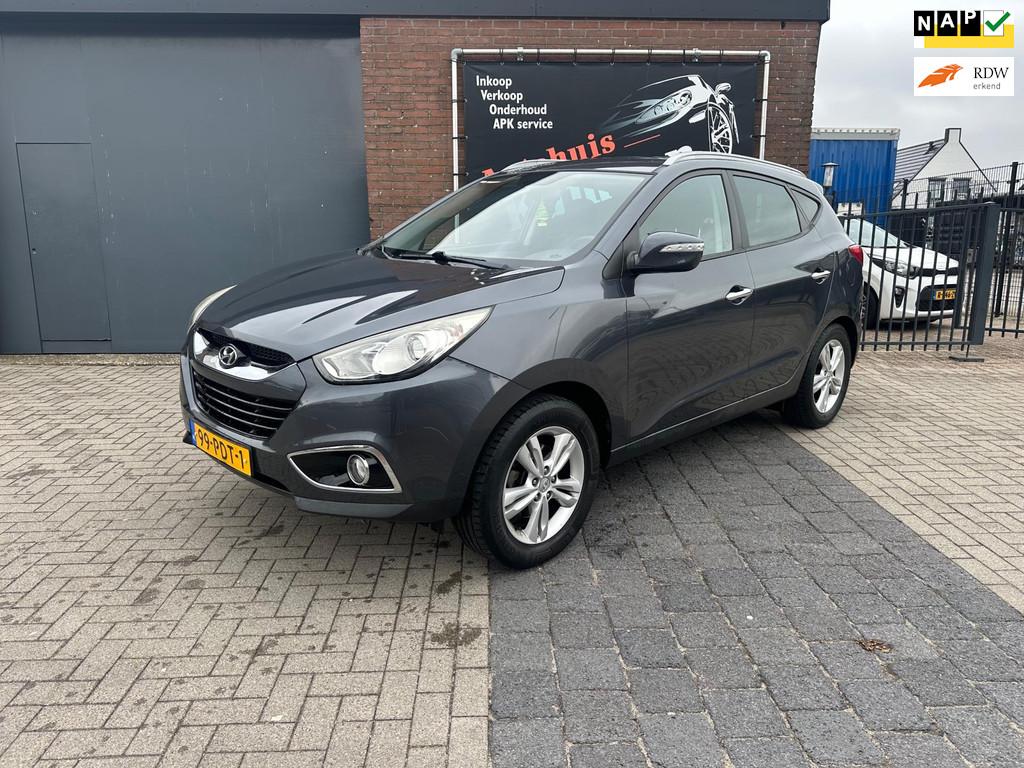 Hyundai Ix35 2.0i Style, Gebruikt, Zwart, 4 cilinders, Leder en Stof