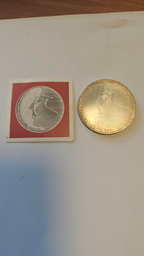 Zilveren munt Beatrix 50 gulden 1984, Postzegels en Munten, Munten | Nederland, Koningin Beatrix, Zilver, Ophalen of Verzenden