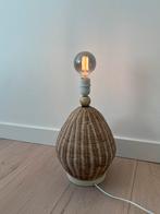 Vintage rieten/ rotan tafellamp, Ophalen, Overige materialen, Zo goed als nieuw, Boho bohemian vintage retro ibiza riviera maison