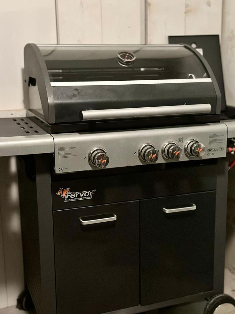 Fervor CL310 3-pits gas BBQ - 2x gebruikt incl. hoes, Ophalen, Zo goed als nieuw