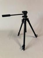 Manfrotto videostatief 190B / Videokop model #200, Ophalen of Verzenden, Gebruikt, Minder dan 150 cm, Driepoot