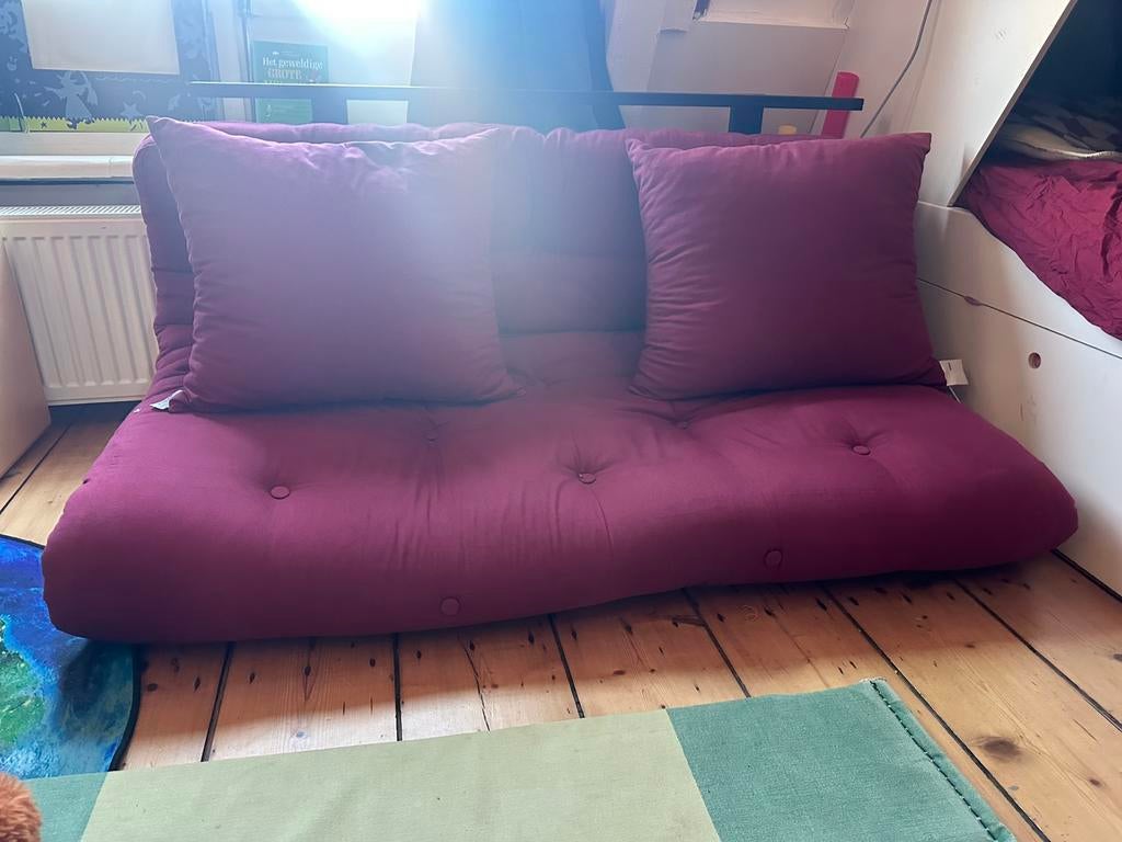 Futon Karup slaapbank, Ophalen of Verzenden, Zo goed als nieuw, Eenpersoons