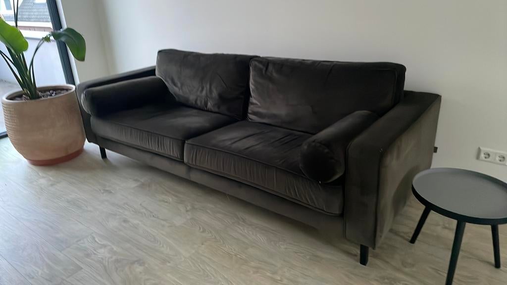 Velours bank, Ophalen, Gebruikt, Stof, Modern