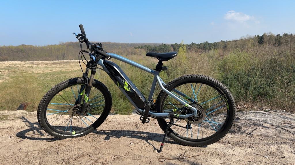 Rockrider elektrische mountainbike, Fietsen en Brommers, Elektrische fietsen, Ophalen, Gebruikt, 50 km per accu of meer, Overige merken
