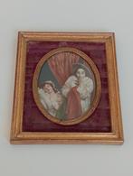 19e eeuws miniatuur schilderijtje achter glas, Ophalen