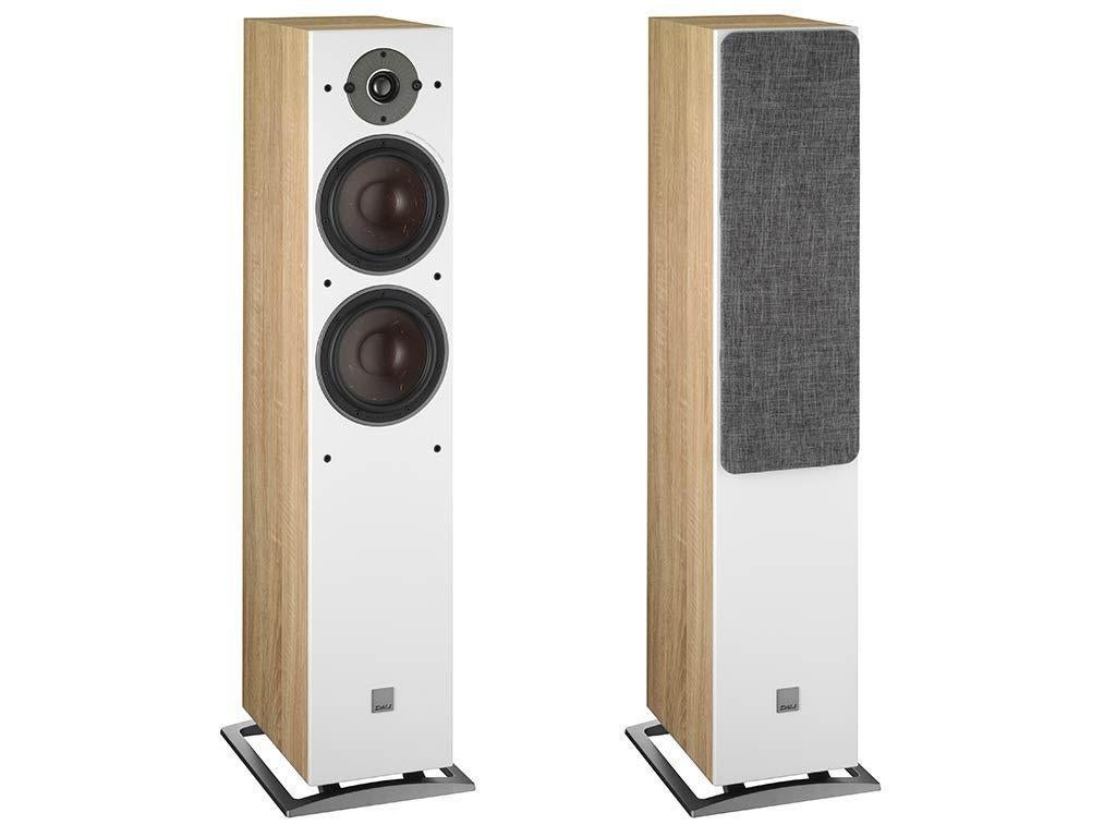 Dali Oberon 5 set licht eikenhout/wit, Zo goed als nieuw, 120 watt of meer, Front, Rear of Stereo speakers, Ophalen