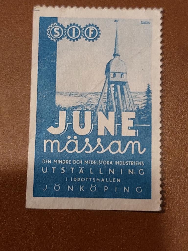 Zweden cinderella Juni-beurs Jönköping, Ophalen of Verzenden, Zweden, Postfris