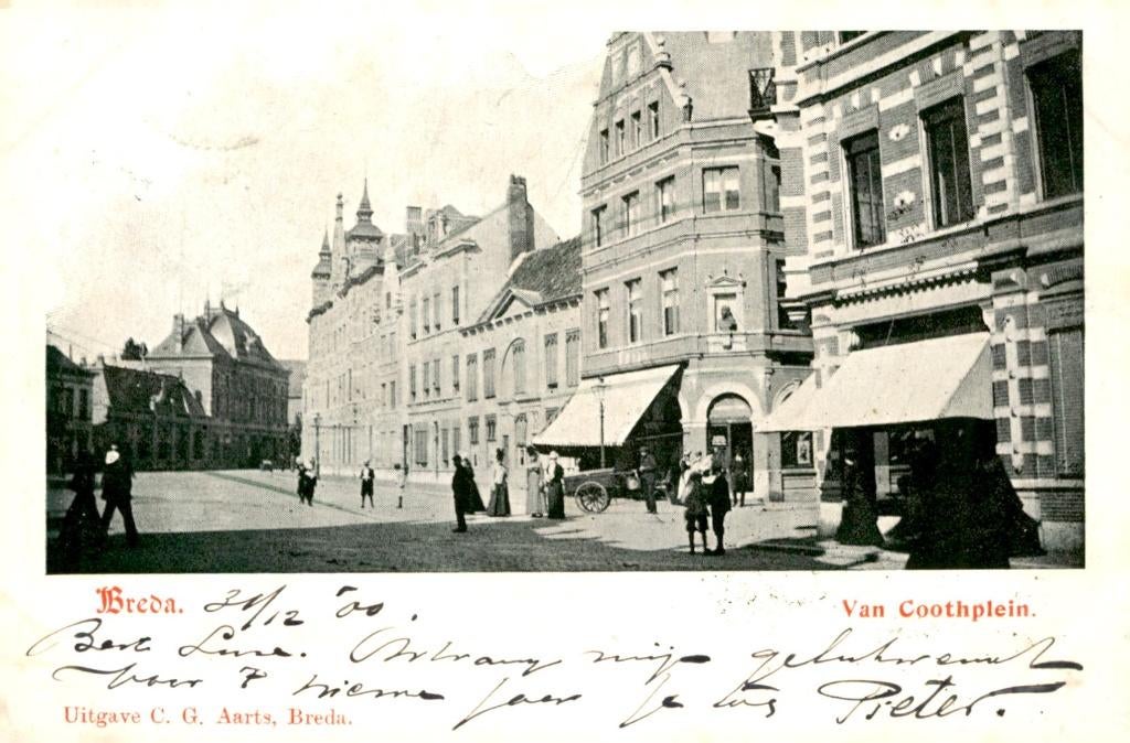 Breda Van Coothplein # 902, Verzenden, Voor 1920, Gelopen, Noord-Brabant