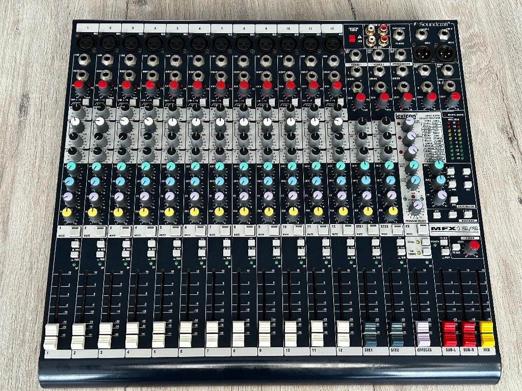 Soundcraft MFX12/2 Mengtafel, Ophalen of Verzenden, Gebruikt, 10 tot 20 kanalen, Microfooningang