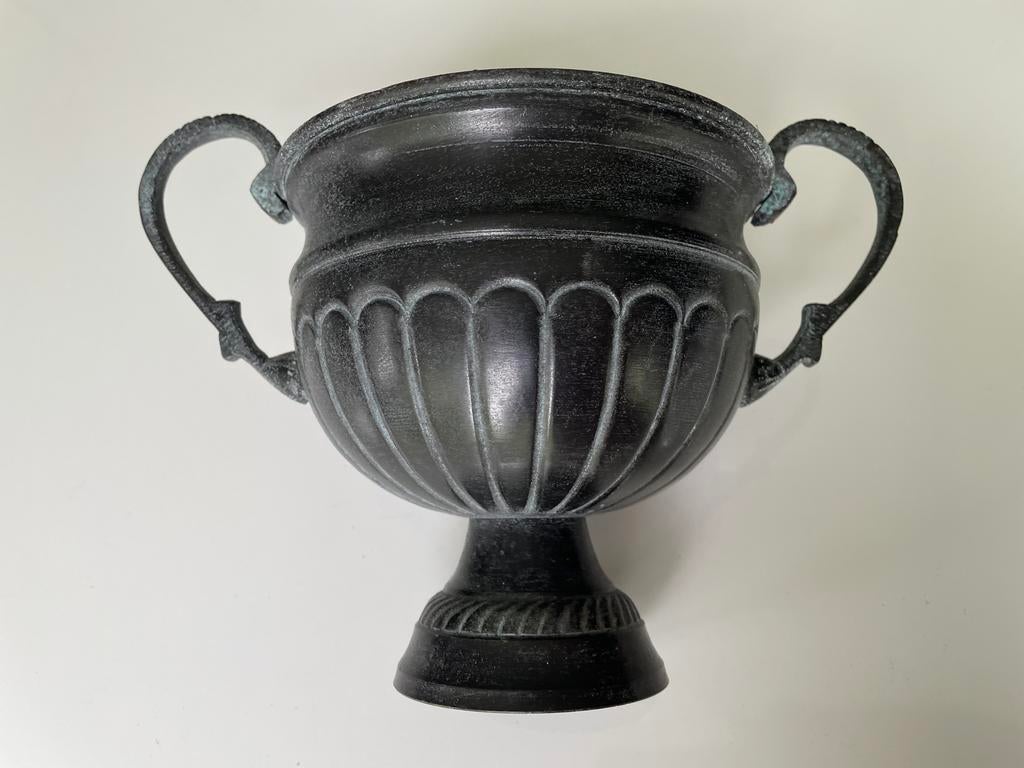 Oorvaas Bloempot Kopkom, Rond, Ophalen of Verzenden, Aardewerk, Minder dan 40 cm