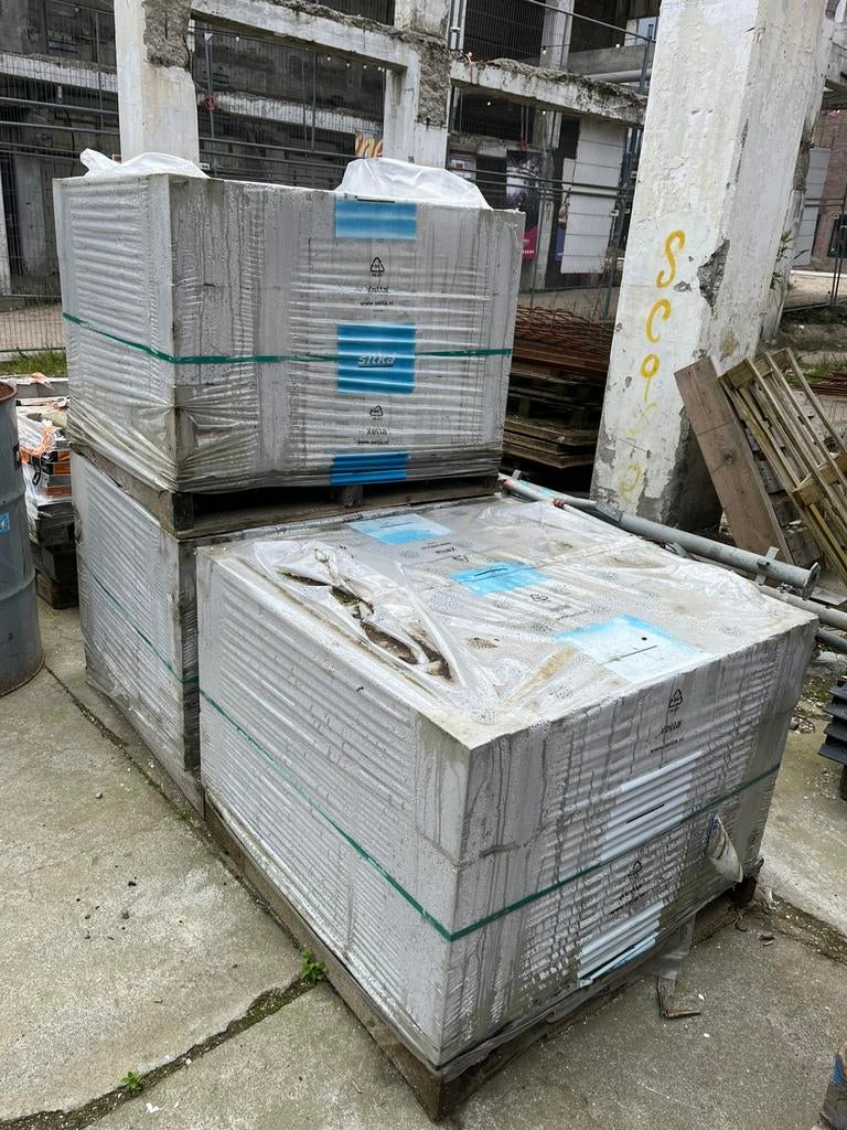 Kalkzandsteen vellingblokken, Doe-het-zelf en Verbouw, Tegels, Ophalen, Zo goed als nieuw, 10 m² of meer, Vloertegels