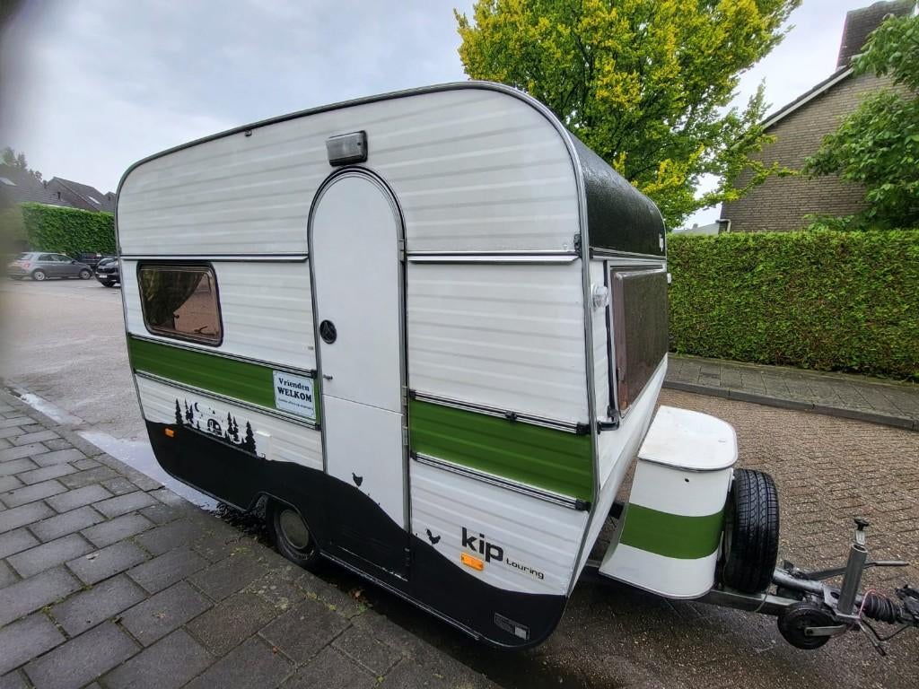 gerestaureerde KIP K330 caravan  uit 1978 (retro), Caravans en Kamperen, Kip, Treinzit, Tot en met 3, Particulier