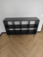 IKEA Kallax Kast Zwart met Poten - gebruikt, Ophalen, Gebruikt, 25 tot 50 cm
