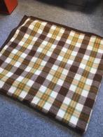 Grote vintage Wollen deken. 220 x 240 cm. Jaren 70, Huis en Inrichting, Woonaccessoires | Plaids en Woondekens, Ophalen of Verzenden