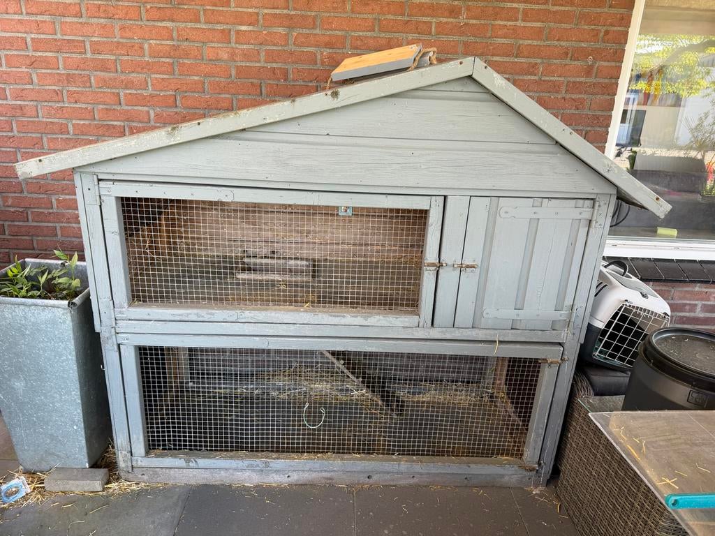 Konijnenhok, Dieren en Toebehoren, Ophalen, 90 cm of meer, Hok, 110 cm of meer