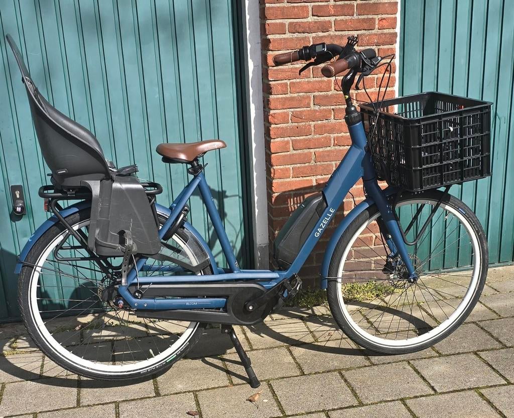 Gazelle Bloom C7 elektrische fiets met kinderzitjes, Fietsen en Brommers, Elektrische fietsen, Ophalen of Verzenden