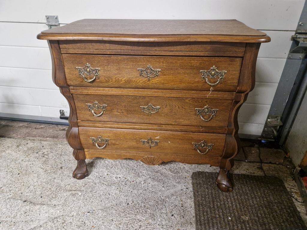 Leuk buikkastje, Huis en Inrichting, Kasten | Ladekasten, Ophalen, Gebruikt, Eikenhout, 50 tot 100 cm