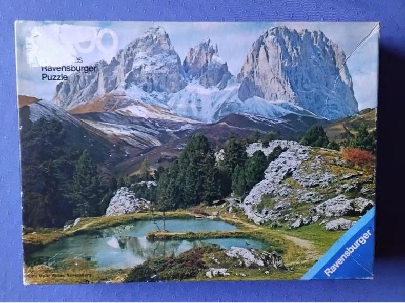 Ravensburger puzzel 'Langkofel Dolomiten', Ophalen, 500 t/m 1500 stukjes, Zo goed als nieuw, Legpuzzel
