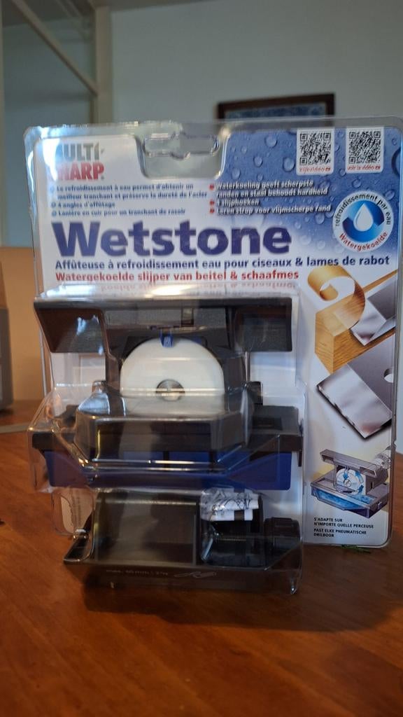 Wetstone watergekoelde slijper voor beitels & schaafmessen, Doe-het-zelf en Verbouw, Gereedschap | Handgereedschap, Nieuw, Ophalen of Verzenden