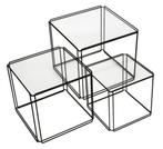 Meerdere gave vintage Geometrisch Max Sauze design mimiset, Ophalen, Gebruikt, Zwart, Metaal