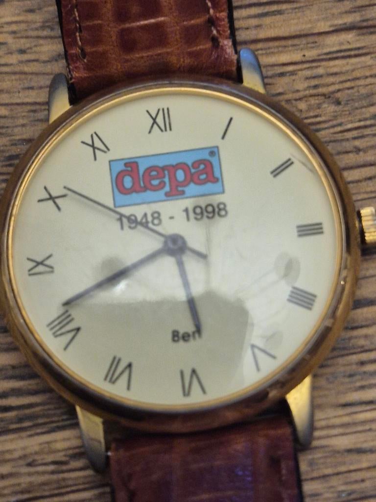 Vintage Depa Polshorloge, Overige merken, Overige materialen, Polshorloge, Verguld