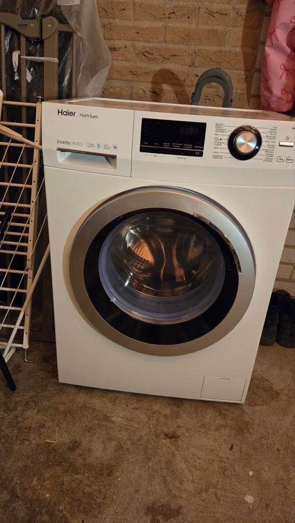 Haier Wasmachine 7kg, 1400 toeren, Witgoed en Apparatuur, Wasmachines, Ophalen, Gebruikt, Voorlader, 85 tot 90 cm