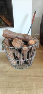 Aardappelmand/ Houtmand / Haardhout Mand van metaal, Overige materialen, Mand, Rond, Ophalen of Verzenden