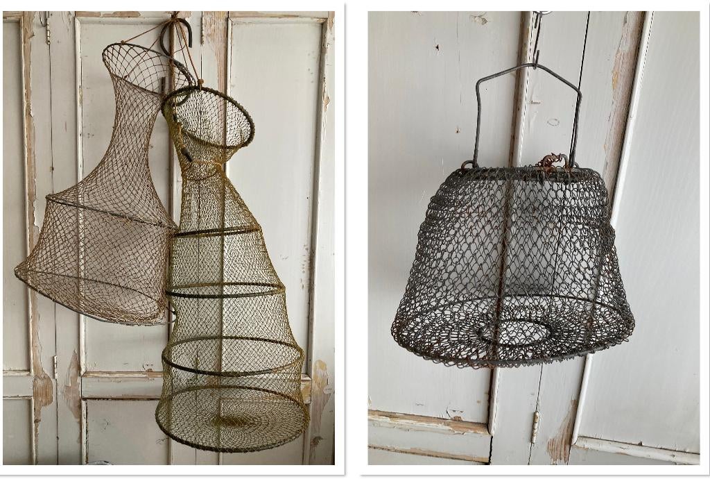 Brocante visnetten - leefnetten, Overige materialen, Ophalen of Verzenden, Nvt, Nvt