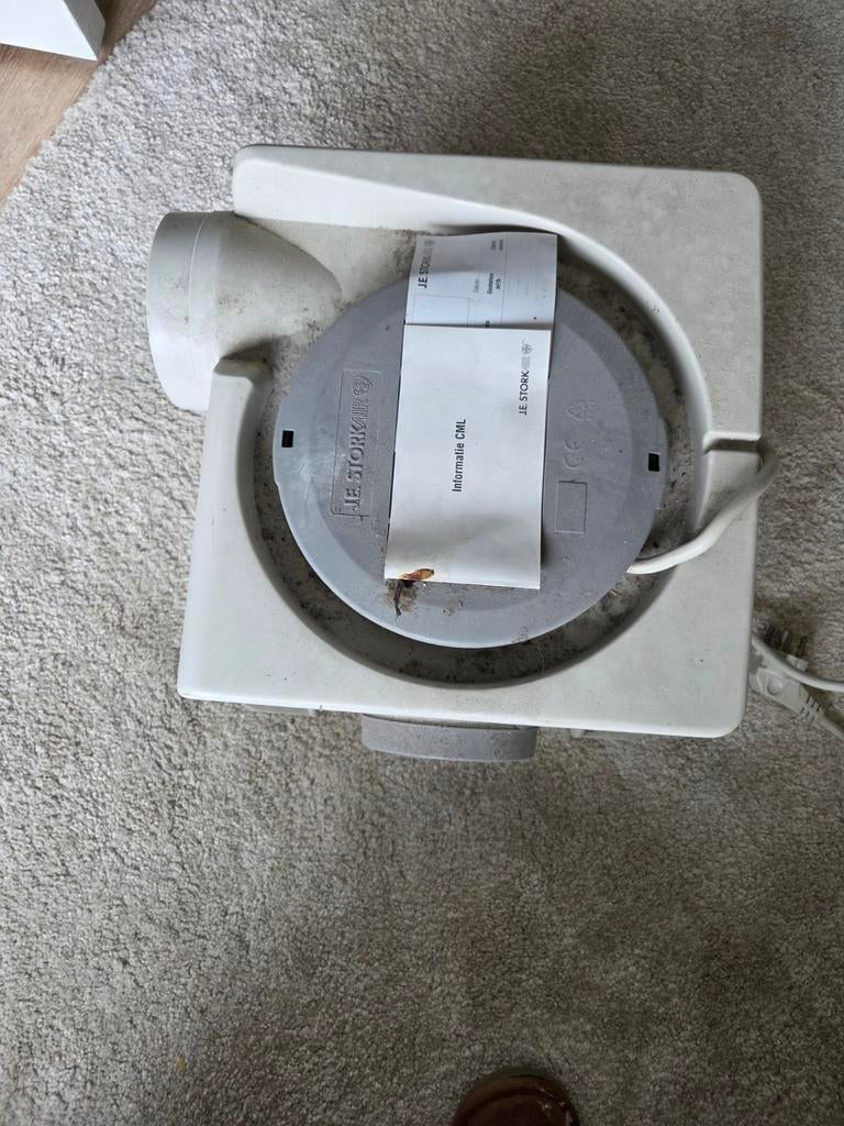 J.E. StorkAir Afzuigsysteem - Ventilator CML, Ophalen of Verzenden, Gebruikt, Vrijstaand, Motor