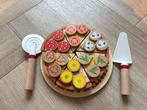 Houten Speelgoed Pizza met Snijder en Schep, Ophalen of Verzenden, Zo goed als nieuw, Meubelstuk of Keukentje
