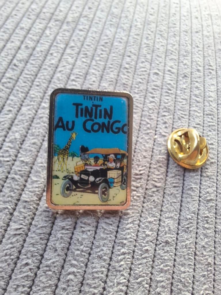 Pin Tintin Au Congo, Ophalen of Verzenden, Zo goed als nieuw, Transport