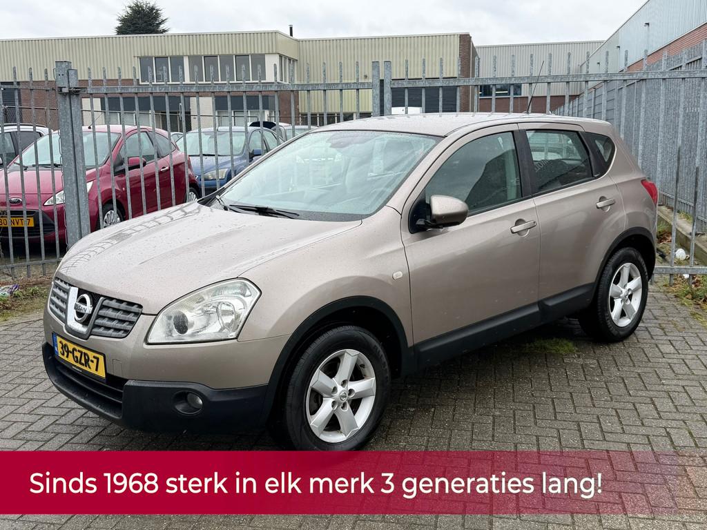 Nissan Qashqai 2.0 Acenta 140PK NL AUTO NAP! NAVI l Camera l, Voorwielaandrijving, Stof, Gebruikt, Zwart