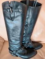 Sancho zwarte leren laarzen - maat 36, Kleding | Dames, Schoenen, Ophalen of Verzenden